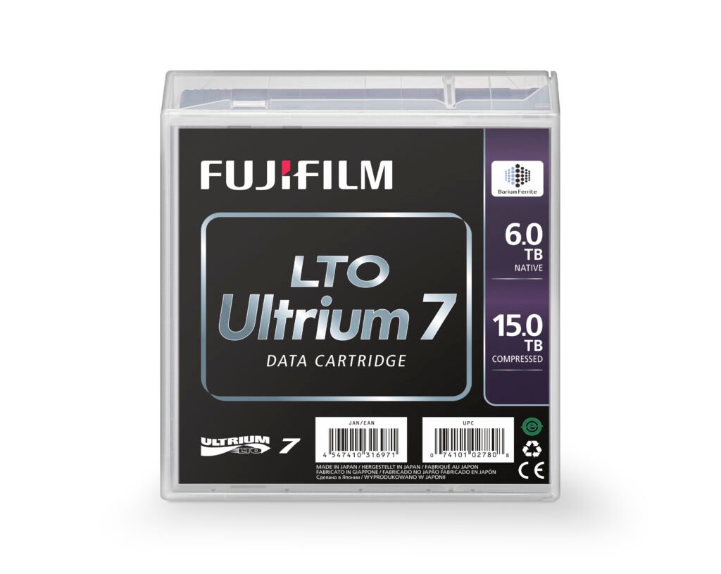 cinta lto ultrium 7 fujifilm 6tb 15tb backup ltfs cifrado